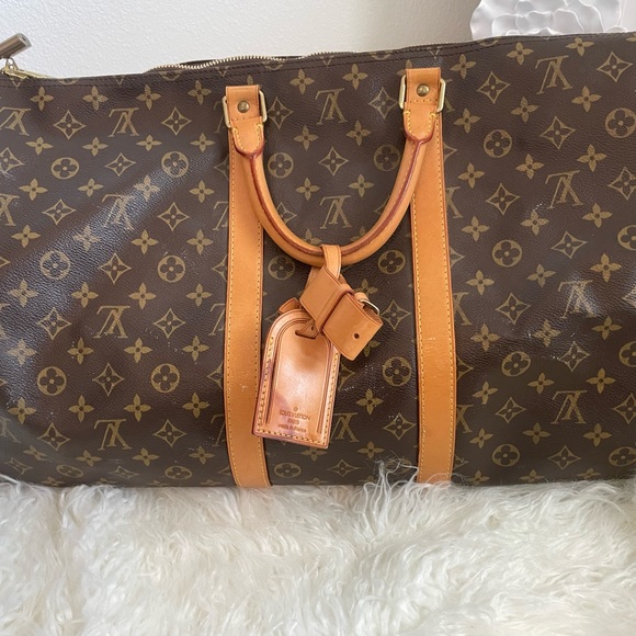 Authentic Louis Vuitton 55 Keepall Monogram Travel Duffle Bag - Picture 4 of 8